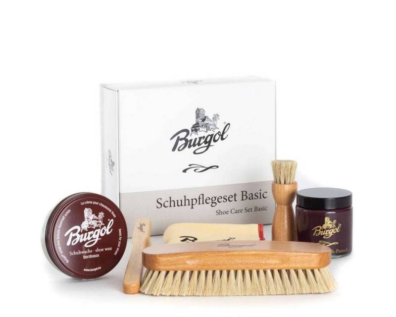 Burgol Burgol Schuhpflegeset Basic mit Schuhpomade, Schuhwachs, Rosshaarbürs Lederpflegeset Burgol Burgol Schuhpflegeset Basic mit Schuhpomade, Schuhwachs, Rosshaarbürs Lederpflegeset von Burgol