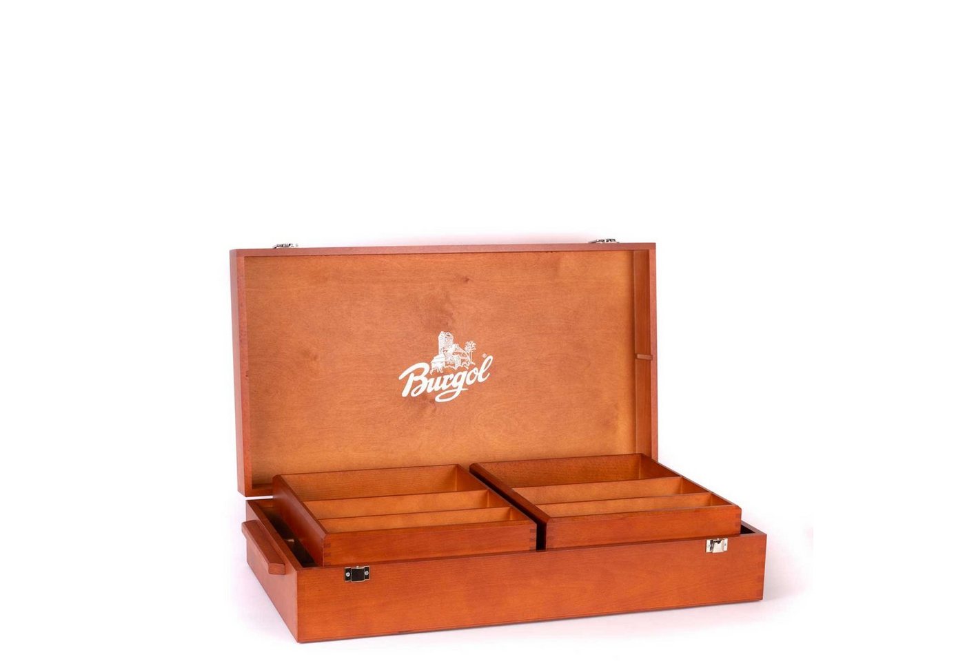 Burgol Schuhkiste Edler Schuhputzkasten in hellbraun - ungefüllt von Burgol
