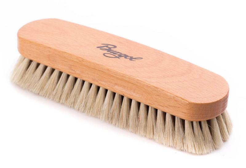 Burgol Schuhputzbürste Burgol Rosshaarbürste Polierbürste in verschiedenen Haarlängen von Burgol