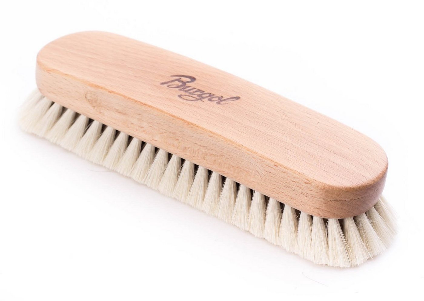 Burgol Schuhputzbürste Feinpolierbürste aus echtem Yakhaar von Burgol