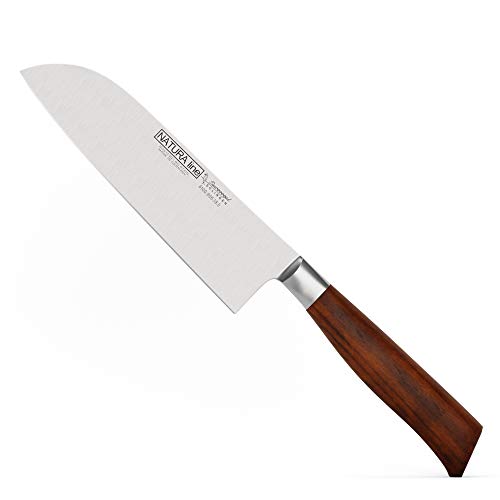 Burgvogel Solingen Natura Line Santokumesser Holzgriff rot satiniert, geschmiedet, 18 cm, sehr scharfes Japanisches Kochmesser rostfrei, Made in Germany, Braun Rot, 18 cm Santokumesser, 6100.906.18.0 Burgvogel Solingen Natura Line Santokumesser Holzgriff rot satiniert, geschmiedet, 18 cm, sehr scharfes Japanisches Kochmesser rostfrei, Made in Germany, Braun Rot, 18 cm Santokumesser, 6100.906.18.0 von Burgvogel Solingen