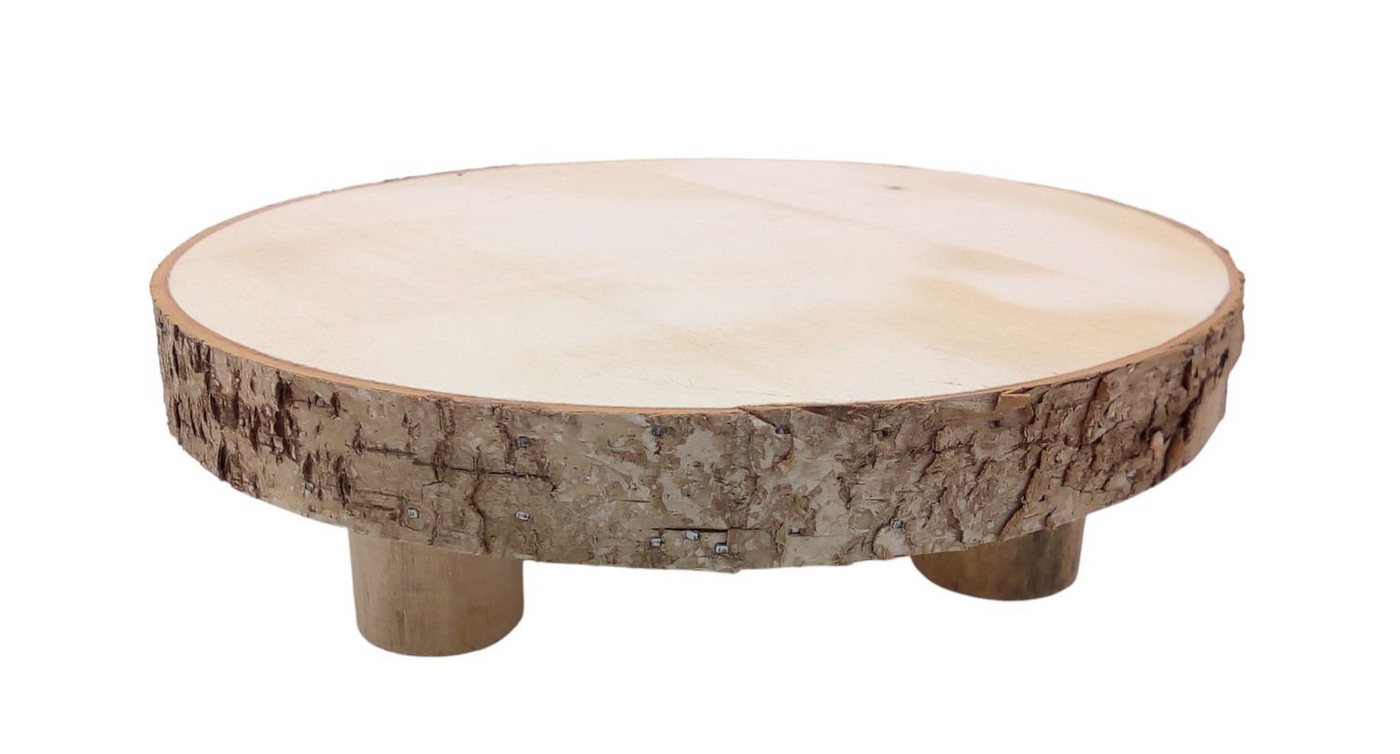 BURI Beistelltisch Deko Holz-Tischchen 20cm Tischdeko Weihnachtsdeko Gesteckunterlage von Buri