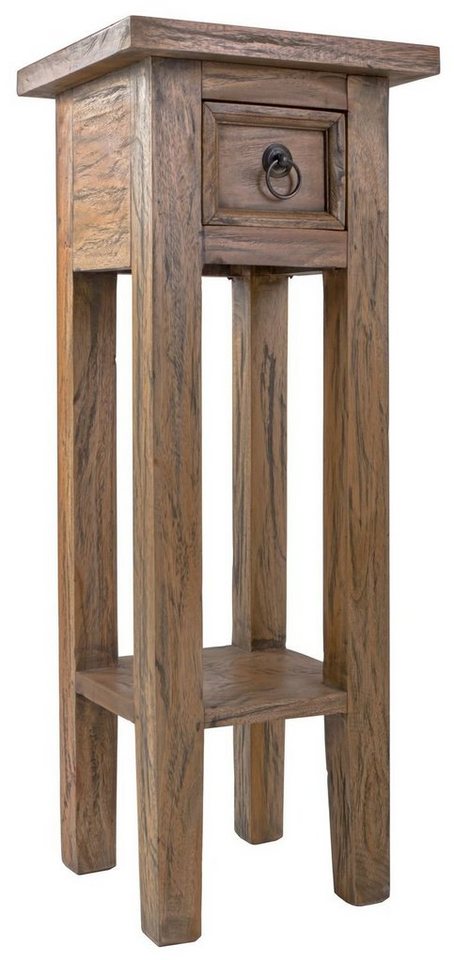 BURI Gartentisch Antiker Mahagoni Beistelltisch Nachttisch Wohnzimmertisch Deko von Buri