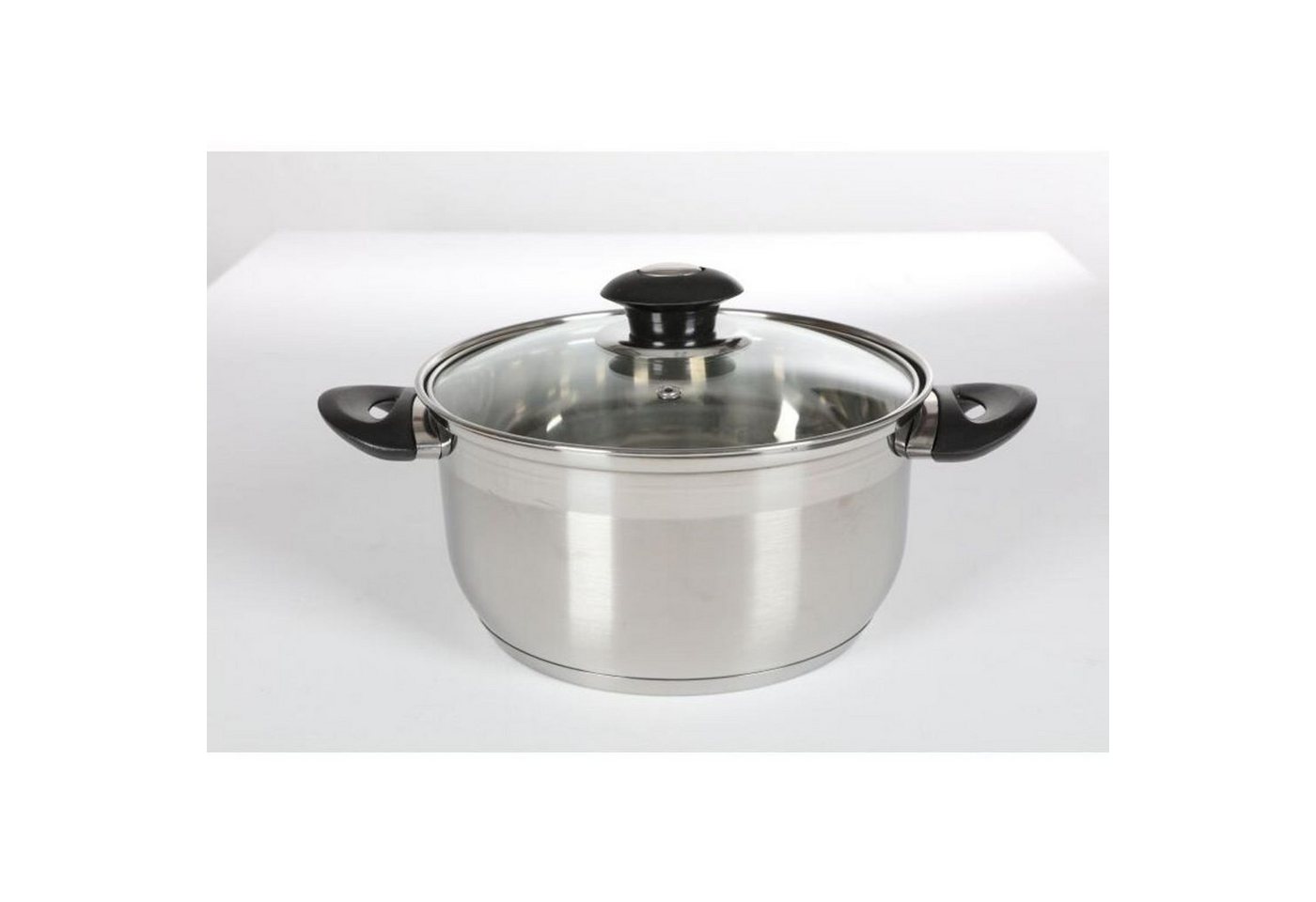 BURI Fleischtopf Edelstahl Fleischtopf Karat 20 cm Kochen Küchen Braten Herd Induktion, Edelstahl von BURI