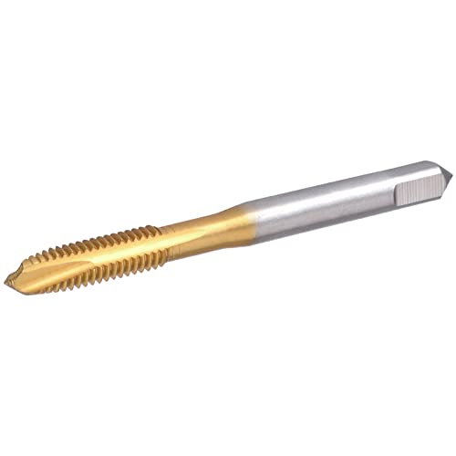 Burkit 1/10.2 cm-28 UNF Spiralgewindebohrer, HSS Titanbeschichtung Spiralspitze Gewindebohrer 1/4 x 28 UNF von Burkit