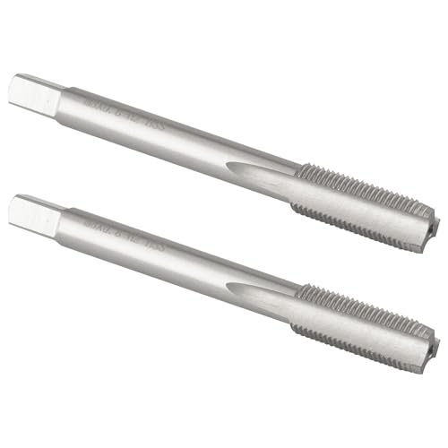 Burkit 2 Stück M8 x 0,8 Gewindegewindebohrer, rechts, HSS M8 x 0,8 gerade, geriffelte Maschinengewindebohrer Burkit 2 Stück M8 x 0,8 Gewindegewindebohrer, rechts, HSS M8 x 0,8 gerade, geriffelte Maschinengewindebohrer von Burkit