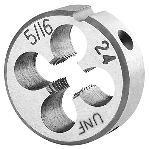 Burkit 5/16 Zoll-24 UNF Runde Gewindeschneideisen 5/16 x 24 UNF Maschinengewinde-Schneideisen Rechtshänder von Burkit