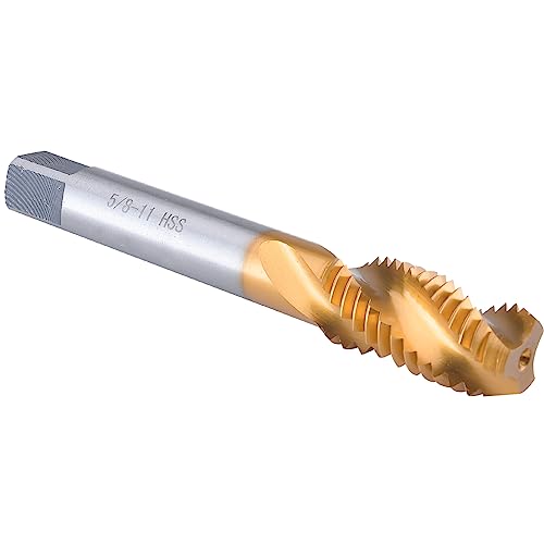 Burkit 5/8 Zoll-11 UNC Spiralnutengewindebohrer, HSS Titan beschichtet Spiralnutengewindebohrer 5/8 x 11 UNC Burkit 5/8 Zoll-11 UNC Spiralnutengewindebohrer, HSS Titan beschichtet Spiralnutengewindebohrer 5/8 x 11 UNC von Burkit