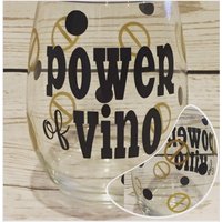 Power Of Vino Weinglas - Von Big Brother Inspiriert Power Of Vino Weinglas - Von Big Brother Inspiriert von BurlapPaperSack