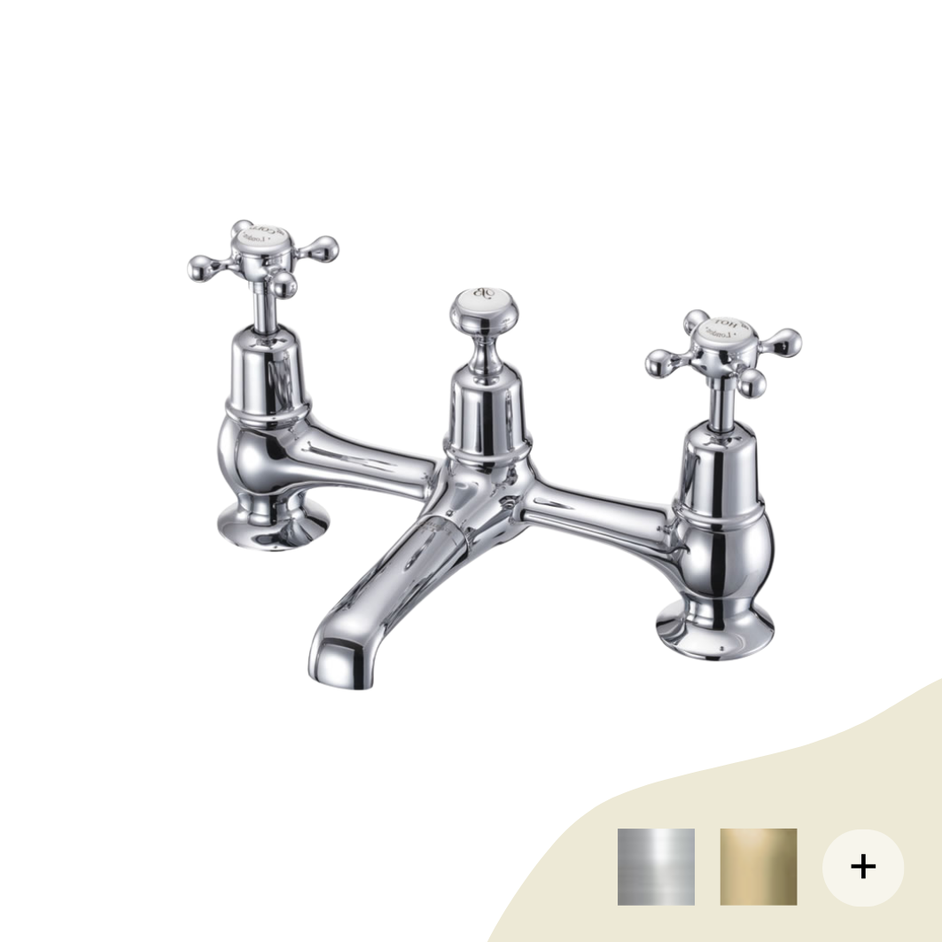 Brückenarmaturen Retro/Vintage Serie Burlington Chrom von Burlington Bathrooms Brückenarmaturen Retro/Vintage Serie Burlington Chrom von Burlington Bathrooms von Burlington Bathrooms