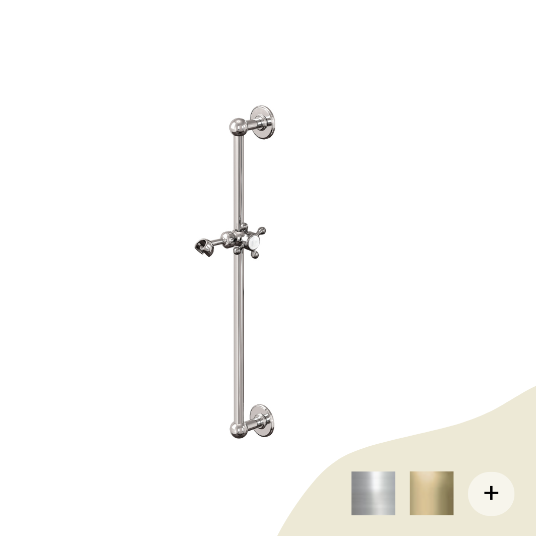 Duschstangen Retro/Vintage Serie Burlington Chrom/Nickel von Burlington Bathrooms Duschstangen Retro/Vintage Serie Burlington Chrom/Nickel von Burlington Bathrooms von Burlington Bathrooms