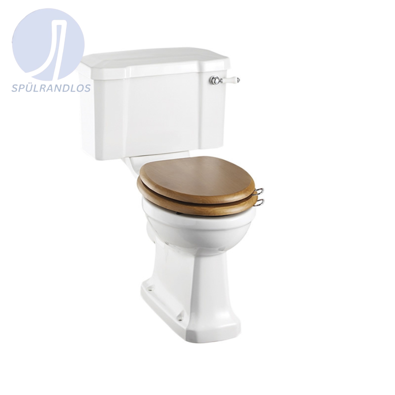 WC Abgang senkrecht/WC Abgang waagrecht/WC spülrandlos Retro/Vintage Serie Burlington von Burlington Bathrooms WC Abgang senkrecht/WC Abgang waagrecht/WC spülrandlos Retro/Vintage Serie Burlington von Burlington Bathrooms von Burlington Bathrooms