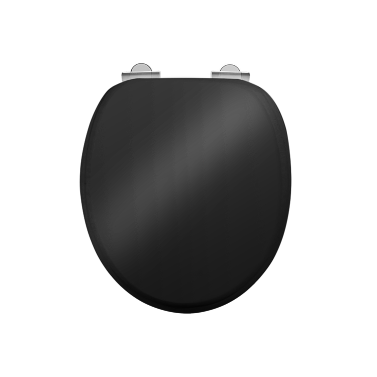 WC Sitz Retro/Vintage Serie Burlington Schwarz von Burlington Bathrooms WC Sitz Retro/Vintage Serie Burlington Schwarz von Burlington Bathrooms von Burlington Bathrooms
