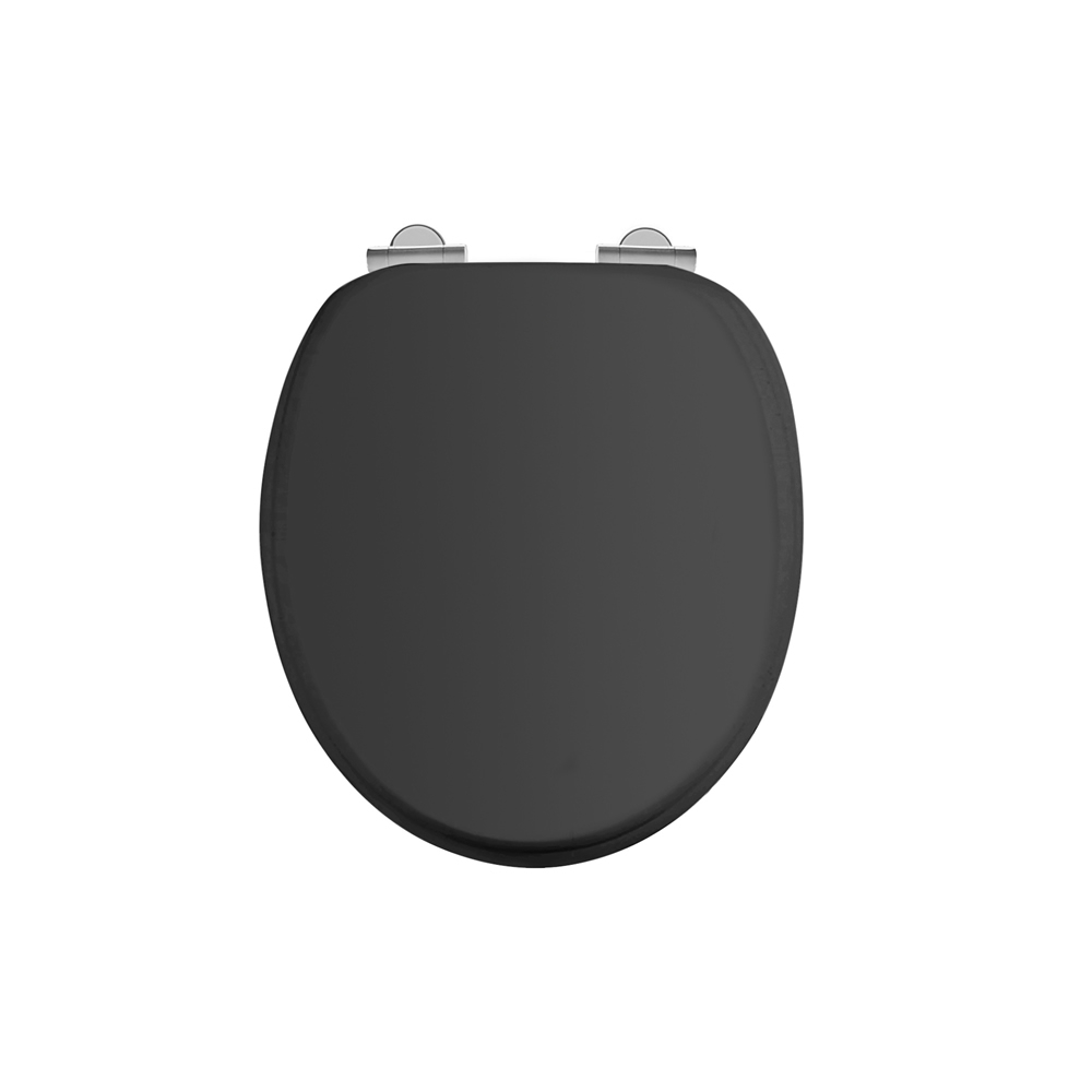 WC Sitz Retro/Vintage Serie Burlington Schwarz von Burlington Bathrooms WC Sitz Retro/Vintage Serie Burlington Schwarz von Burlington Bathrooms von Burlington Bathrooms