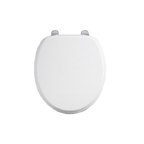 WC Sitz Retro/Vintage Serie Burlington Weiß von Burlington Bathrooms von Burlington Bathrooms