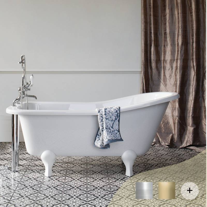 Wannen mit Füßen Retro/Vintage Serie Burlington Weiß von Burlington Bathrooms von Burlington Bathrooms