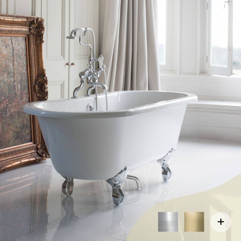 Wannen mit Füßen Retro/Vintage Serie Burlington Weiß von Burlington Bathrooms von Burlington Bathrooms