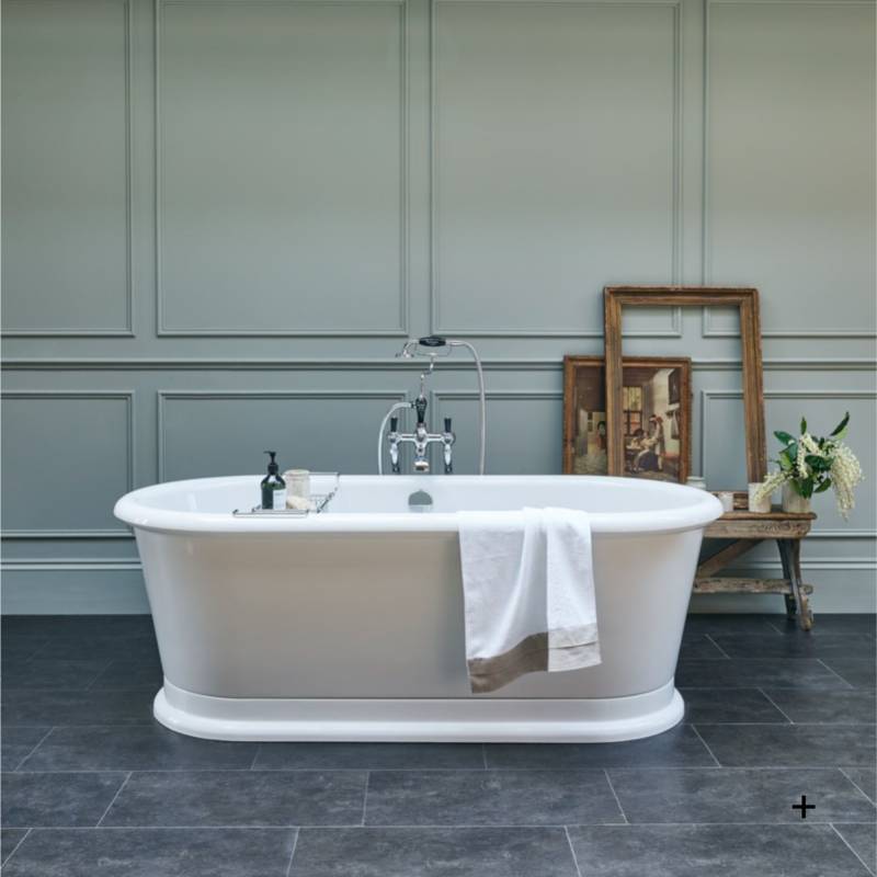 Wannen mit Sockel Retro/Vintage Serie Burlington Weiß von Burlington Bathrooms von Burlington Bathrooms