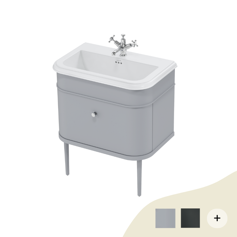 Waschtische stehend/Waschtische wandhängend Retro/Vintage Serie Chalfont von Burlington Bathrooms Waschtische stehend/Waschtische wandhängend Retro/Vintage Serie Chalfont von Burlington Bathrooms von Burlington Bathrooms