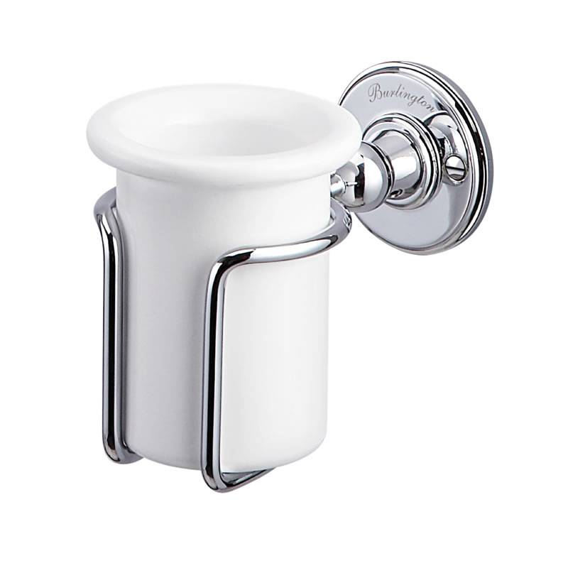Zahnputzbecher Retro/Vintage Serie Burlington Chrom von Burlington Bathrooms von Burlington Bathrooms