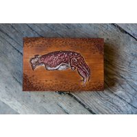 Holzschmuck Сuttlefish Box | Vintage Schmuckkästchen Tarot Box Für Deck von BurnEx
