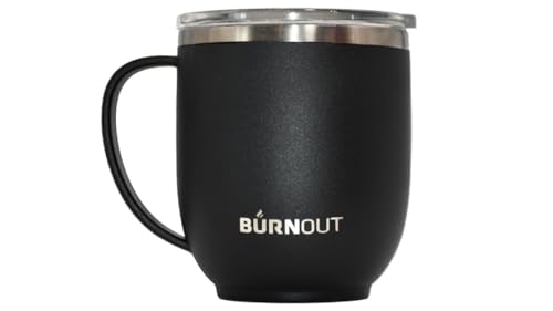 BurnOut Home & Office Tasse, 340 ml, Schwarz von BurnOut