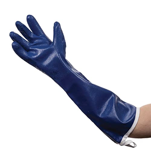 Burnguard 92204 Dampf Handschuh mit verlängerter Stulpe, 50,8 cm blau von Burnguard