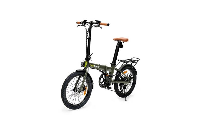 Burnout E-Bike Faltrad E-Faltbike OhmBike Faltrider 20 Zoll 250W Grün, 6 Gang, Heckmotor von Burnout