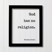 Mahatma Gandhi - Floating Statement Gott Hat Keine Religion. Zitat Kunstdruck Motivationsdruck Inspirational Gandhism von BurntBranch
