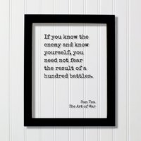 Wenn Du Den Feind Kennst Und Dich Selbst Kennst, Brauchst Das Ergebnis Von Hundert Schlachten Nicht Zu Fürchten von BurntBranch