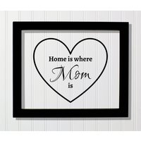 "Zuhause Ist, Wo Mom Schwimmende Zitat Der Acrylfarben - Muttertagsgeschenk." von BurntBranch