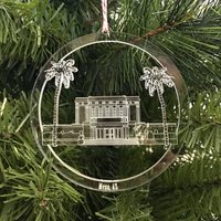 Mesa Arizona Tempel Ornament - Klare Acryl Weihnachtsschmuck von BurntwoodAndAcrylic