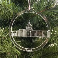 Tucson Arizona Tempel Ornament - Klare Acryl Weihnachtsschmuck von BurntwoodAndAcrylic