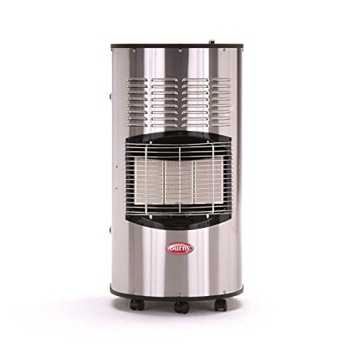 Burny Sahara Inox Pro Gasheizofen - Edelstahl - 4,2 kW Heizleistung - auch für Innenräume geeignet - langlebiger Infrarot Keramikbrenner - bis 11 kg Gasflaschen Burny Sahara Inox Pro Gasheizofen - Edelstahl - 4,2 kW Heizleistung - auch für Innenräume geeignet - langlebiger Infrarot Keramikbrenner - bis 11 kg Gasflaschen von Burny