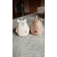 Mini Bear Candle, Bear, Teddy Bear, Guest Gift, Party Bag Gift, Gift For Her, Gift Him, Gift Ideas, Baby Shower, Birthday Present von BurritoCandles