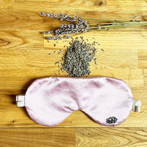 Burst Schlafmaske wahlweise mit Lavendel, Zirbenholz oder Rosenblütenblätter von Burst