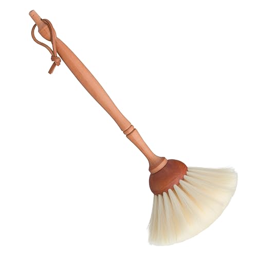 Staubwedel aus Ziegenhaar, 36 x 5,5 x 5,5 cm, Hellbraun. von Redecker