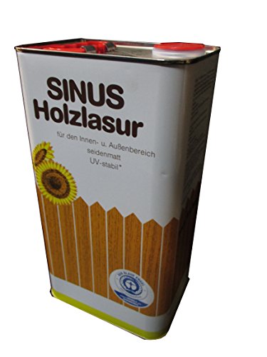 Burtex Sinus Holzlasur 5 Liter Farbe Ebenholz von doitBau