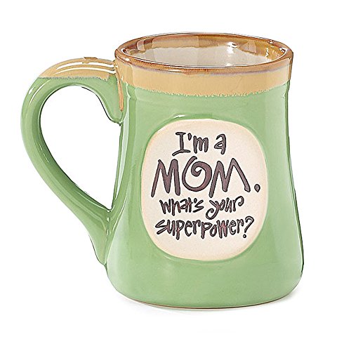 Im A Mom. Whats Your Superpower Porcelain Stein Becher von burton+BURTON