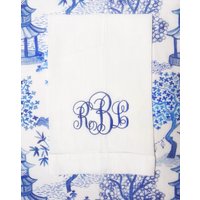 Leinen/Baumwoll-Servietten Mit Monogramm | Hochzeit Servietten Benutzerdefinierte Embroidery Dinner Serviette Cocktail Geschirrtuch Geschenk Her von BurtonBasicsCo