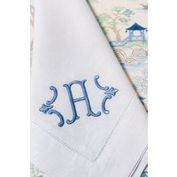 Leinen/Baumwoll-Servietten Mit Monogramm | Hochzeit Servietten Benutzerdefinierte Embroidery Dinner Serviette Cocktail Geschirrtuch Geschenk von BurtonBasicsCo