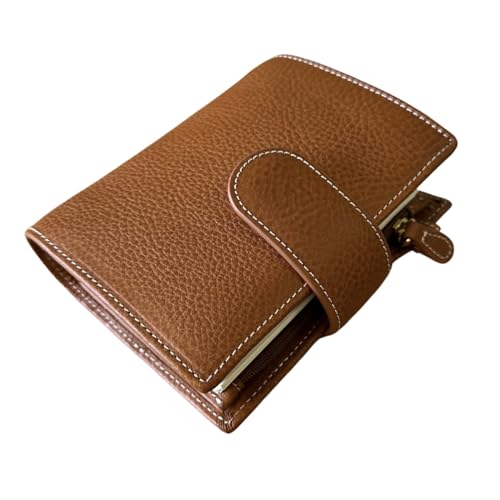 Burxxong Minerva Box Leder-Notizbuch, 21,6 x 27,9 cm, Schwarz (Cognacbraun) von Burxxong