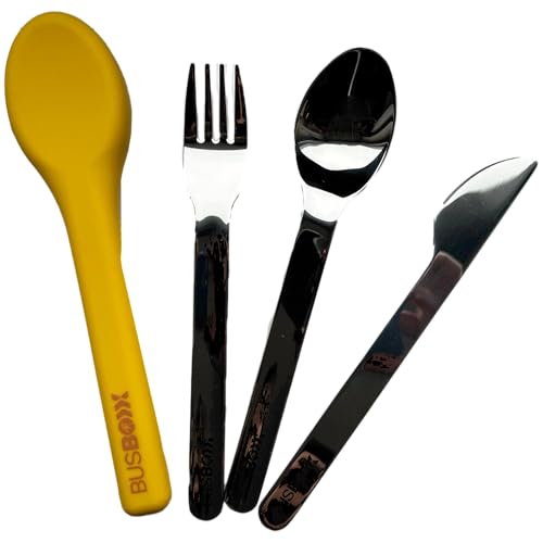 Mehrweg Camping Besteck Set – Kompaktes Edelstahlbesteck mit elastischer Hülle – Perfekt für Outdoor, Camping, Reisen, Schule Mehrweg Camping Besteck Set – Kompaktes Edelstahlbesteck mit elastischer Hülle – Perfekt für Outdoor, Camping, Reisen, Schule von Bus-Boxx