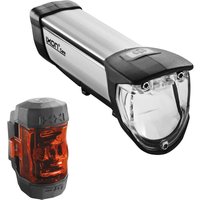 Busch + Müller Fahrradbeleuchtung "b&m Beleuchtungsset Ixon Core/Ixxi", (Set, 5 tlg., Frontlicht-Rücklicht-USB Kabel-Halterungen) von Busch + Müller
