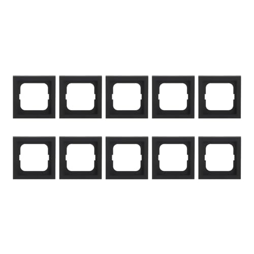 10 Stück Busch-Jaeger 1721-885K Future Linear-Abdeckrahmen 1-fach schwarz matt von Busch-Jaeger