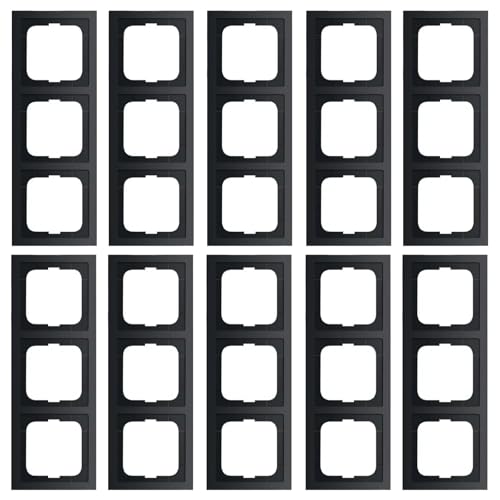 10 Stück Busch-Jaeger 1723-885K Abdeckrahmen 3-fach Schwarz matt Future Linear 10 Stück Busch-Jaeger 1723-885K Abdeckrahmen 3-fach Schwarz matt Future Linear von Busch-Jaeger