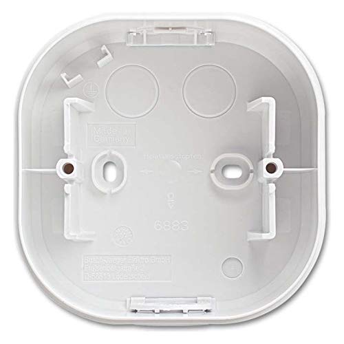 Busch-Jaeger Präsenzmelder AP-Gehäuse 6883-24, Weiß, Edelstahl, Sensor, Präsenzmelder, KNX von Busch-Jaeger