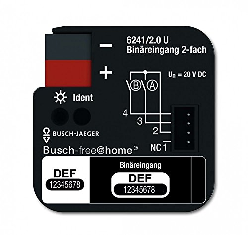 BUSCH-JAEGER Binäreingang 2-Fach, UP 6241/2.0 U von Busch-Jaeger