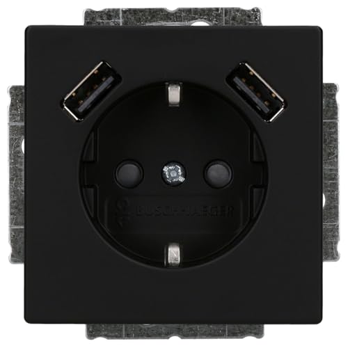 SCHUKO®-/2x USB-Steckdose BUSCH-JAEGER 20 EUCB2USB-885 von Busch-Jaeger
