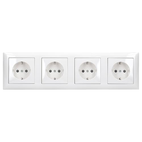 BUSCH-JAEGER Set 4-fach Rahmen, 4x Steckdose mit erhöhtem Berührungsschutz - Busch-Balance SI Alpinweiß… BUSCH-JAEGER Set 4-fach Rahmen, 4x Steckdose mit erhöhtem Berührungsschutz - Busch-Balance SI Alpinweiß… von Busch-Jaeger